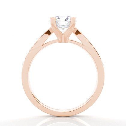 Rose Gold Diamond Engagement Rings