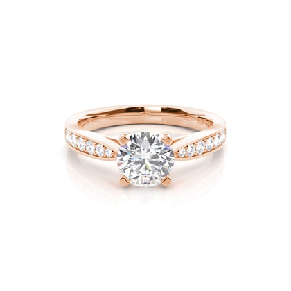 Rose Gold Diamond Engagement Rings