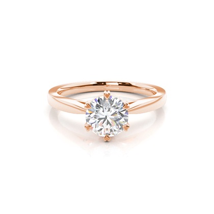 Rose Gold Diamond Engagement Rings