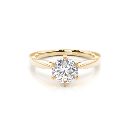 Yellow Gold Solitaire Engagement Rings