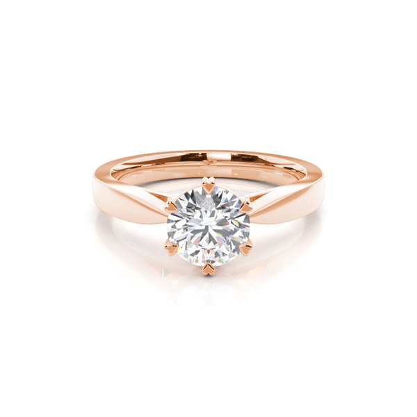 6 Prong Setting Medium Engagement Ring
