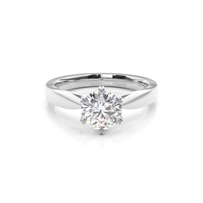 6 Prong Setting Medium Engagement Ring