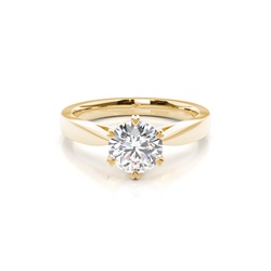 6 Prong Setting Medium Engagement Ring
