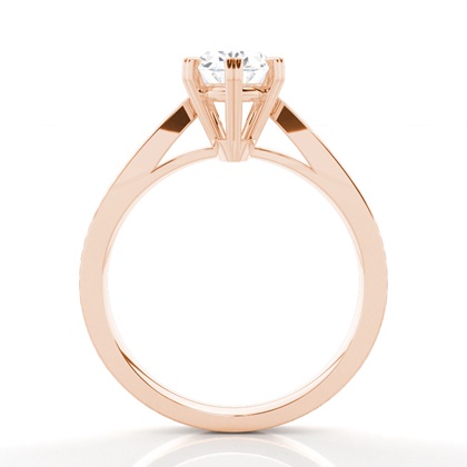 5.00 Carat Rose Gold Solitaire Engagement Rings