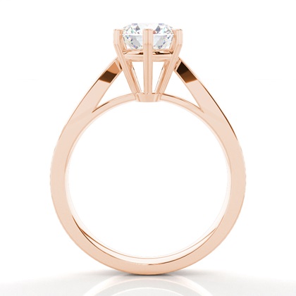 Rotgold Solitärringe Diamantringe