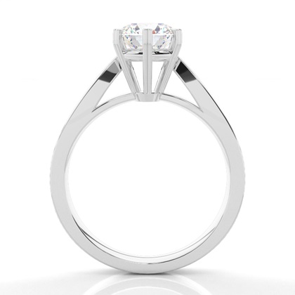 Großer Diamant Verlobungsring in einer Krappenfassung