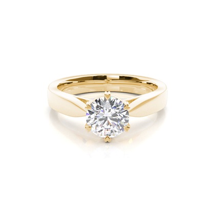 Yellow Gold Diamond Engagement Rings