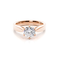 6 Prong Setting Large Engagement Ring