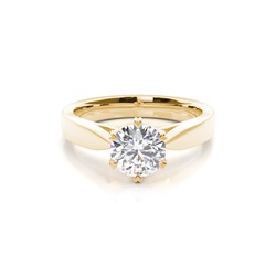 6 Prong Setting Large Engagement Ring