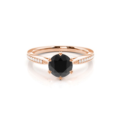 Rose Gold Diamond Engagement Rings