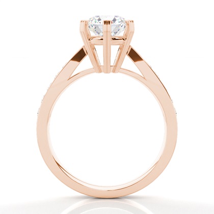 Rose Gold Diamond Engagement Rings