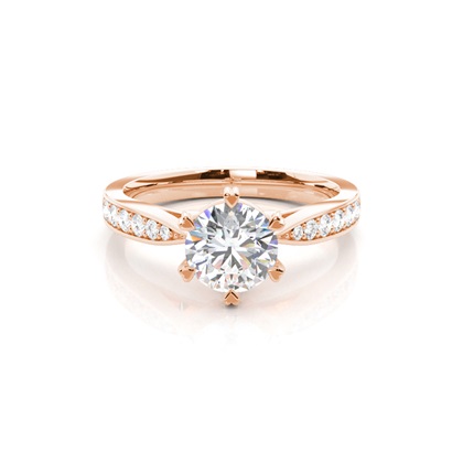 Rose Gold Diamond Engagement Rings