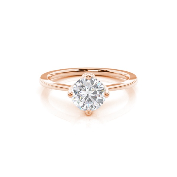 White Gold Moissanite Engagement Ring