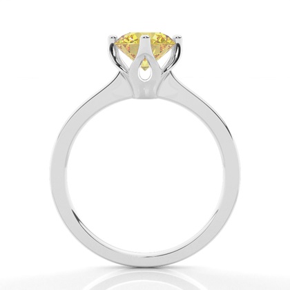 Solitaire Yellow Diamond Engagement Ring