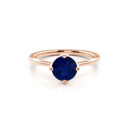 Round Rose Gold Diamond Engagement Rings Gemstones