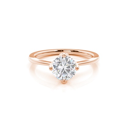White Gold Moissanite Engagement Ring