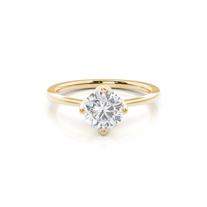 White Gold Moissanite Engagement Ring
