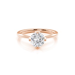 White Gold Moissanite Engagement Ring