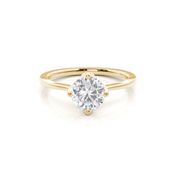 White Gold Moissanite Engagement Ring