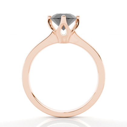 Rotgold Schwarze Diamanten Verlobungsringe