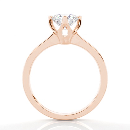 Rotgold Solitärringe Diamantringe