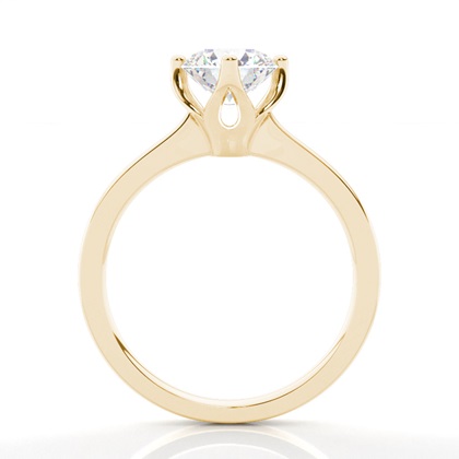 Gelbgold Solitärringe Diamantringe