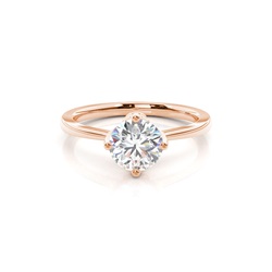 Medium Diamant Verlobungsring in einer Krappenfassung