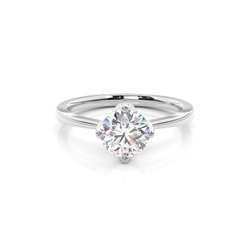Medium Diamant Verlobungsring in einer Krappenfassung