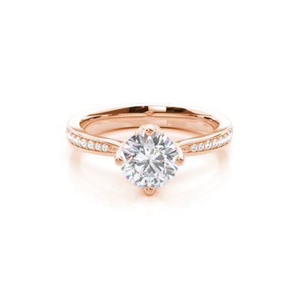 Rose Gold Diamond Engagement Rings