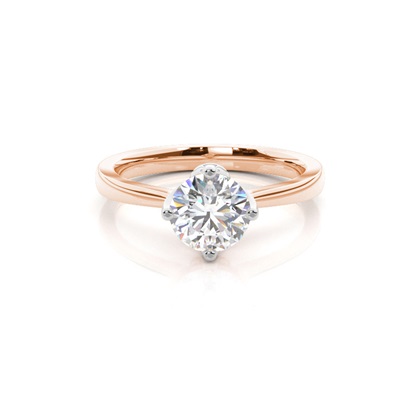 Rose Gold Solitaire Diamond Rings