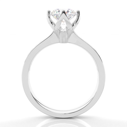 Platinum Side Stone Diamond Rings