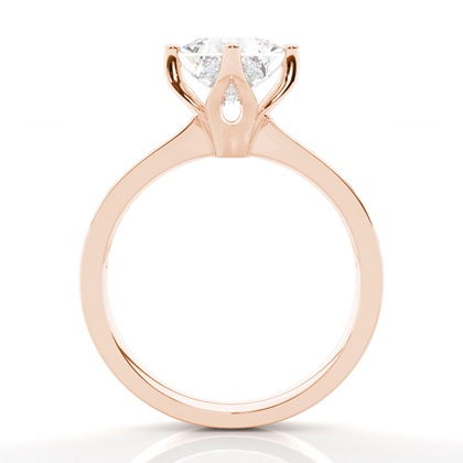 Rose Gold Side Stone Diamond Rings