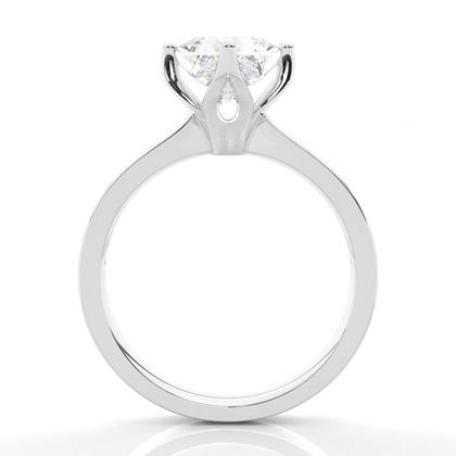 Princess Side Stone Diamond Rings