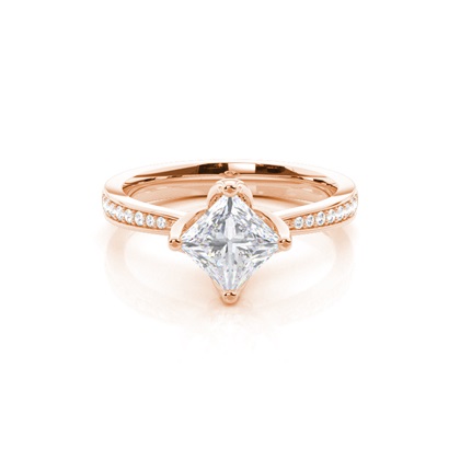 Princess Moissanite Engagement Rings