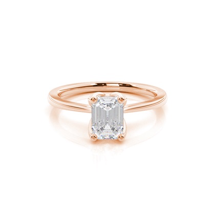 White Gold Moissanite Engagement Ring
