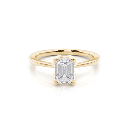 White Gold Moissanite Engagement Ring