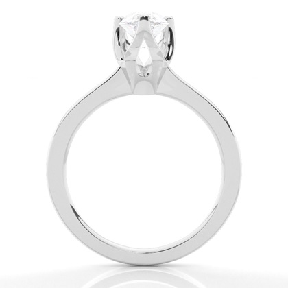 Moissanit ring in einer Krappenfassung