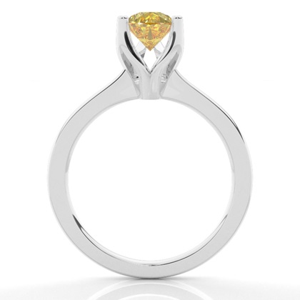 Pear Solitaire Diamond Rings