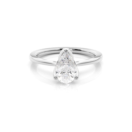 Pear Dainty Diamond Engagement Rings