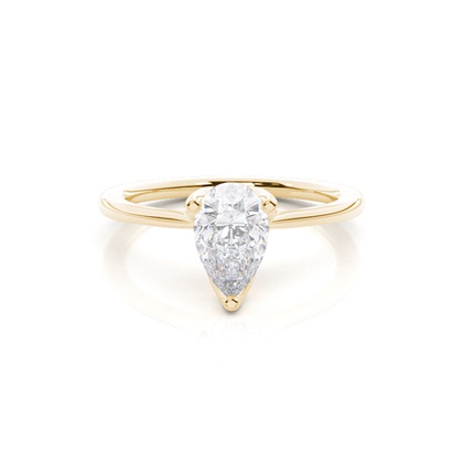 White Gold Moissanite Engagement Ring