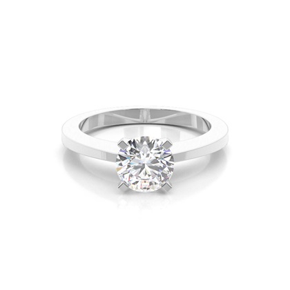 Platinum Solitaire Diamond Engagement Rings