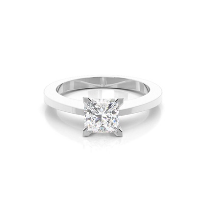 Princess Solitaire Diamond Rings 