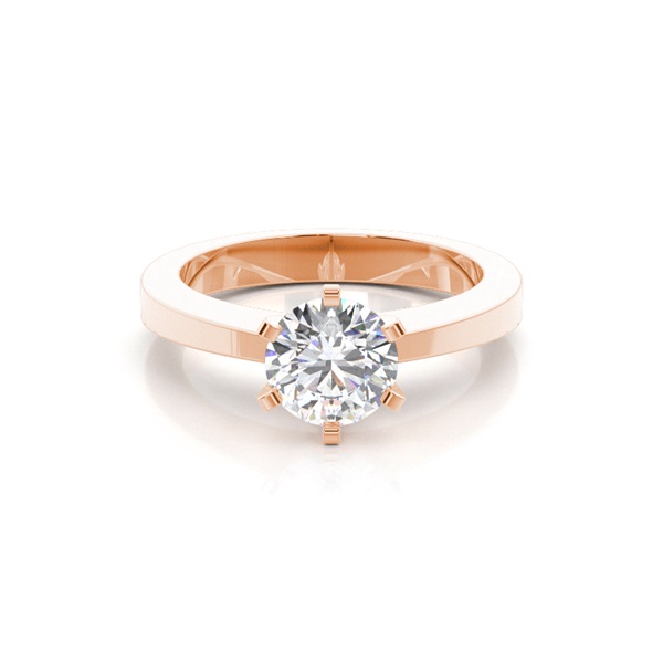 6 Prong Setting Medium Engagement Ring