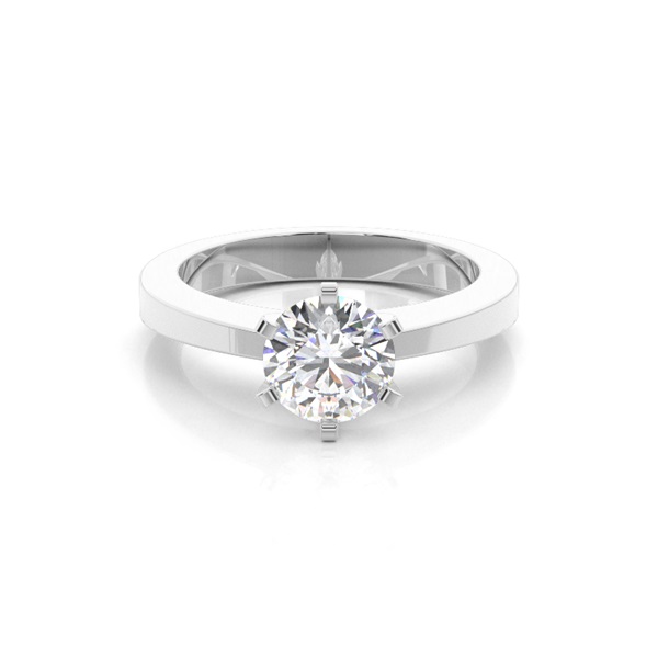6 Prong Setting Medium Engagement Ring