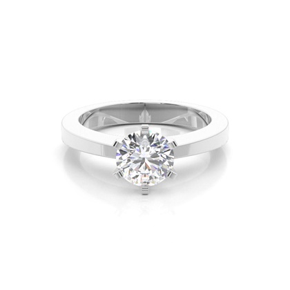 6 Prong Setting Medium Engagement Ring