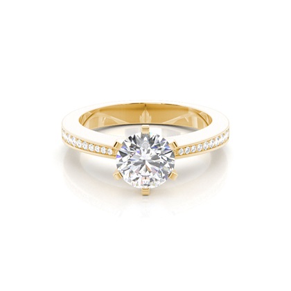 Yellow Gold Diamond Engagement Rings