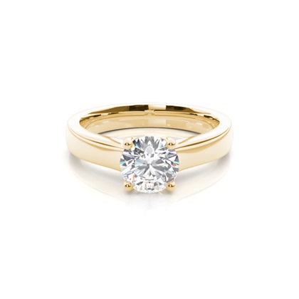 Yellow Gold Diamond Engagement Rings
