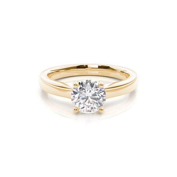 White Gold Round Diamond Engagement Ring