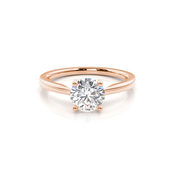 White Gold Round Diamond Engagement Ring