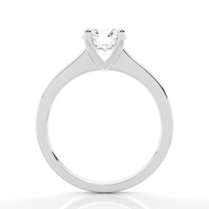 White Gold Round Diamond Engagement Ring